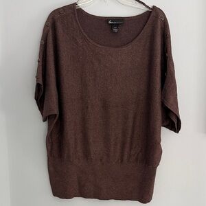 Lane Bryant Brown sweater Top